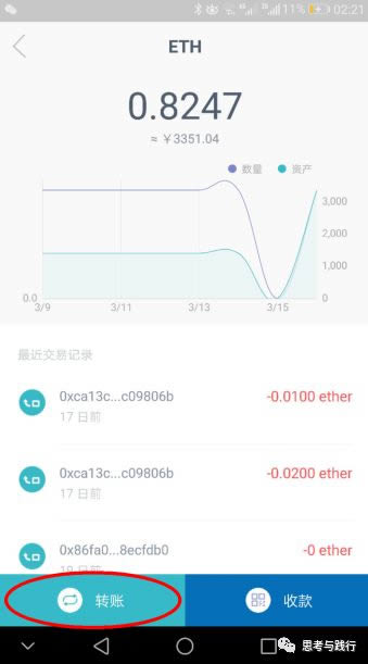 imToken和比特派钱包操作图文教程 小白再也不怕转账了